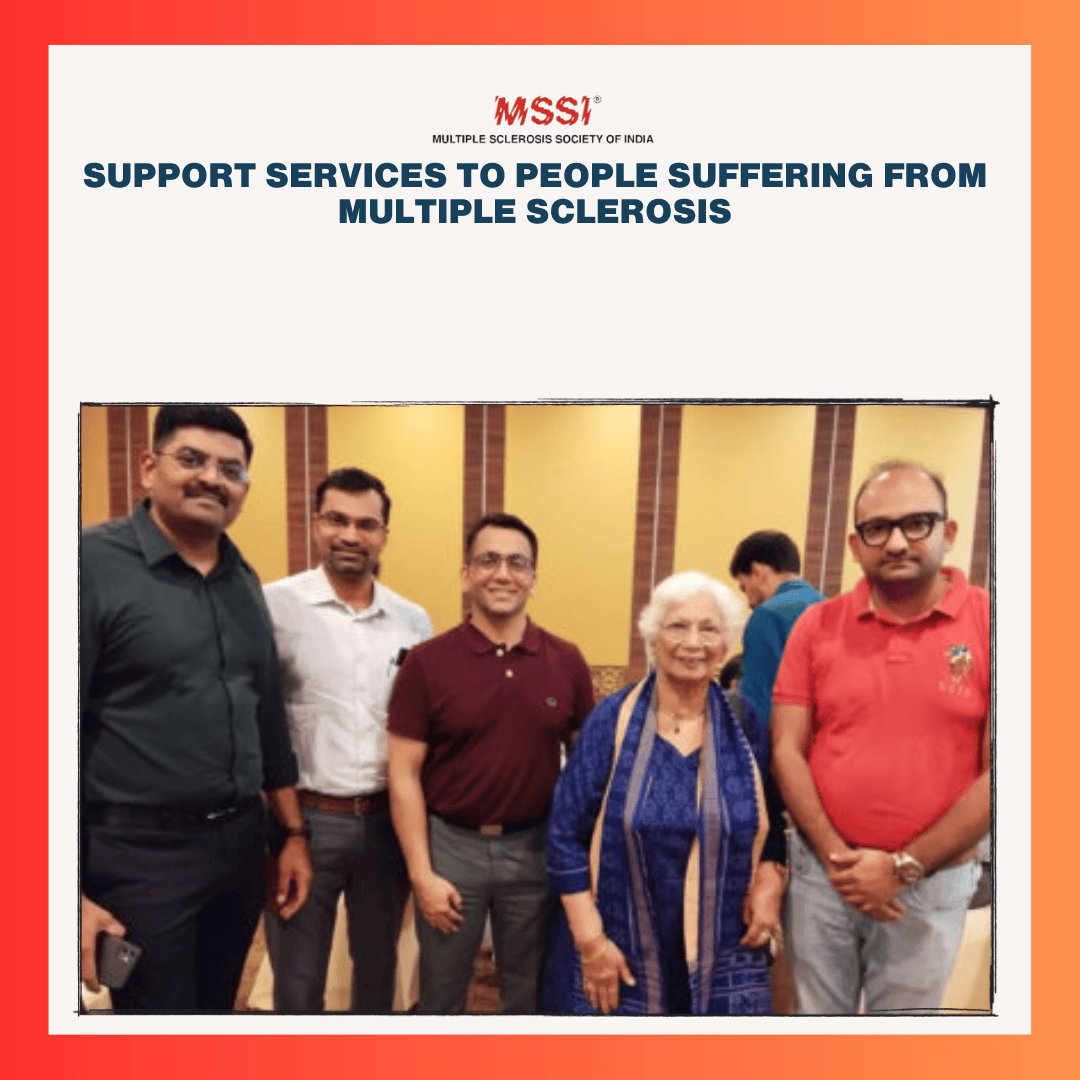 Image depicting a diverse and supportive community of individuals affected by multiple sclerosis (MS), coming together for mutual support, education, and empowerment.