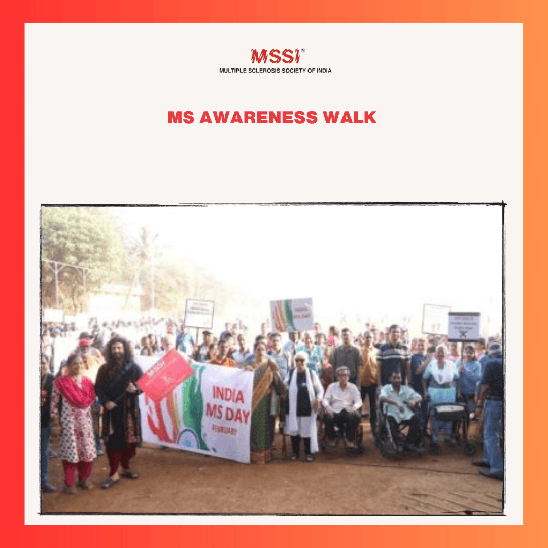 Image depicting MS awareness and support initiatives in India, including events, resources, and community outreach efforts.