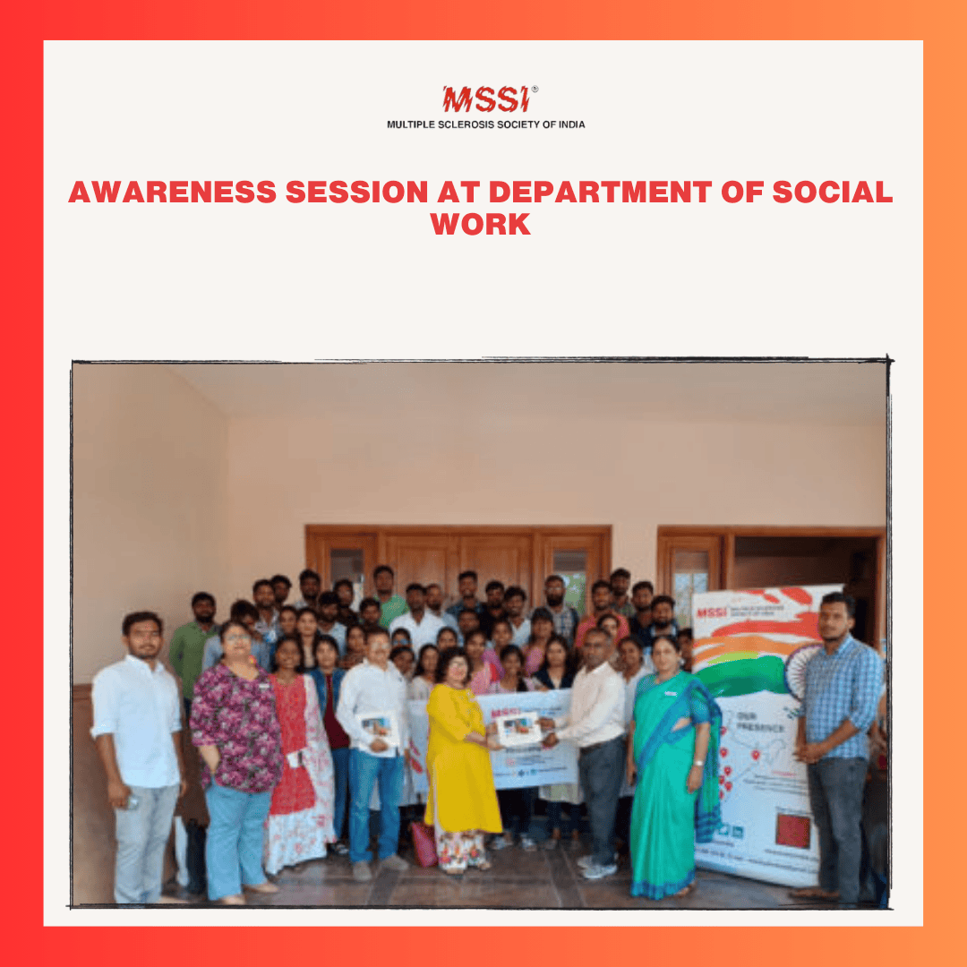 Image depicting MS awareness and support initiatives in India, including events, resources, and community outreach efforts